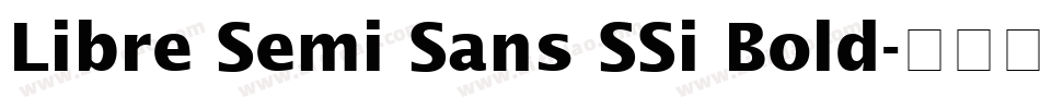 Libre Semi Sans SSi Bold字体转换